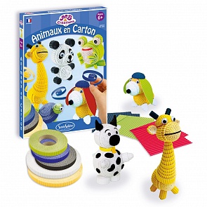 Набор для детского творчества - Зверюшки из бумаги, с листами гофрокартона (SentoSpherE, 2052k)